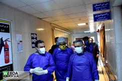 گزارش تصویری دکتر جان بابایی معاون درمان وزارت بهداشت از بیمارستانهای آبادان، خرمشهر، شادگان .